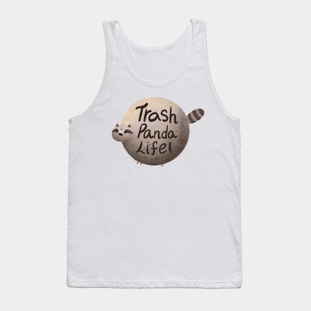 Trash panda life cartoon design Tank Top by Cuteful